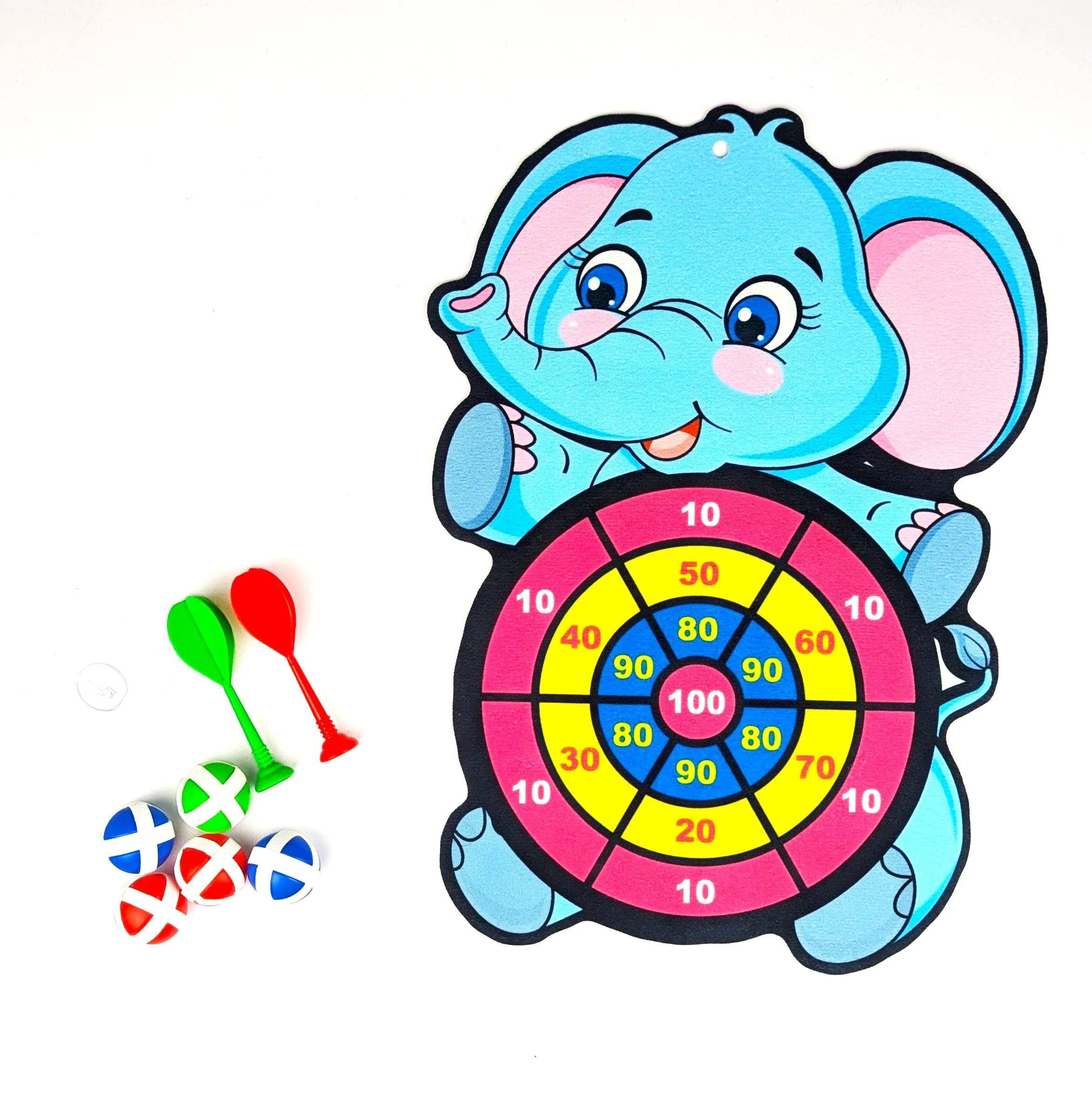 Sticky ball dart board toy