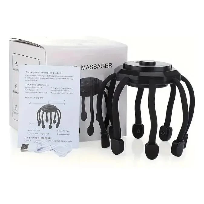 Electric Head Massager – Smart Scalp Relaxation Device for Stress Relief & Sleep