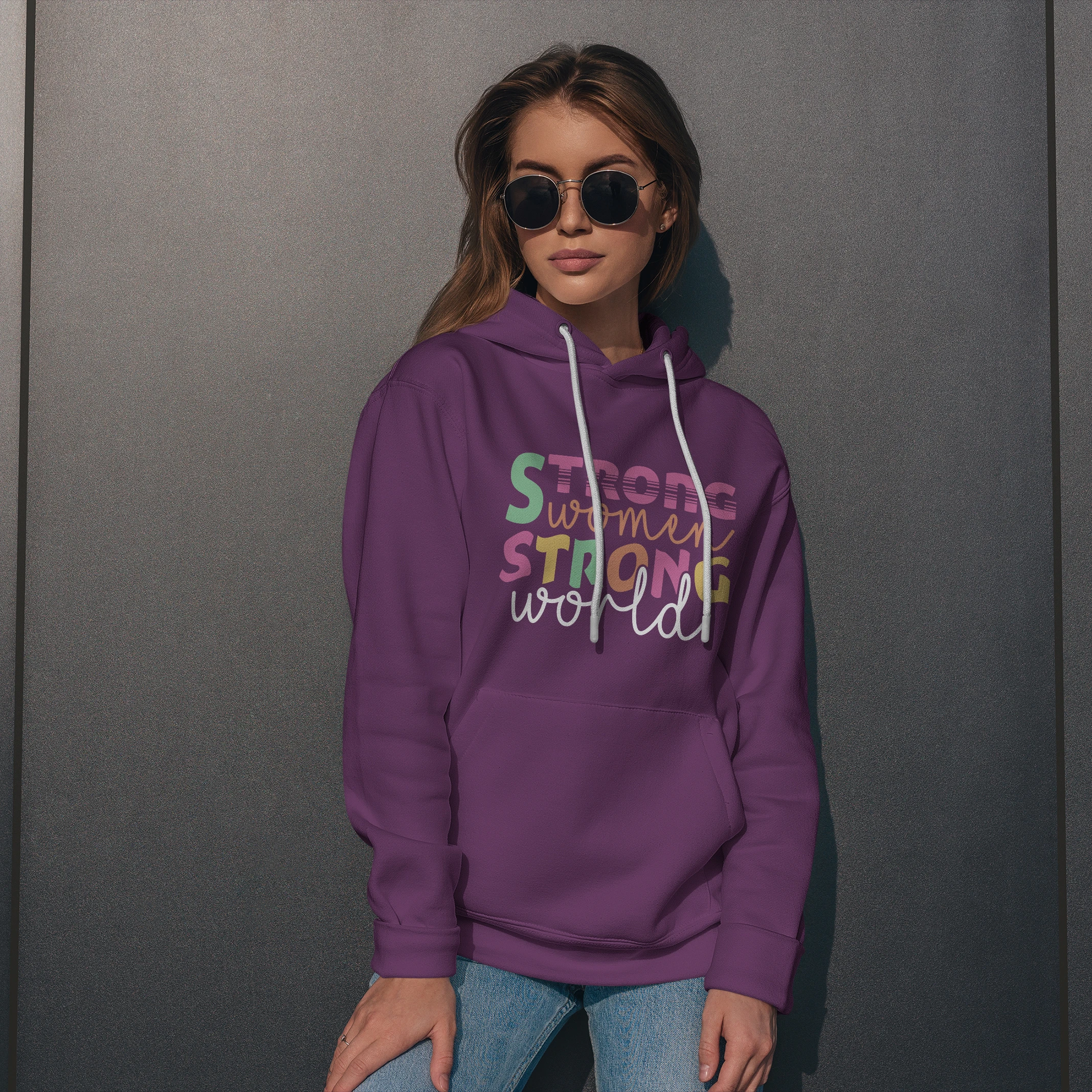 WinterWhisper Ladies Hoodie ( Sky Blue )