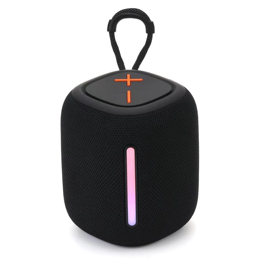 BS-55D Portable Wireless Bluetooth Speaker – Stereo Bass Sound, BT 5.3, RGB Lighting with 10 Modes, FM Radio, TF/AUX/USB & 1500mAh Battery for Indoor & Outdoor