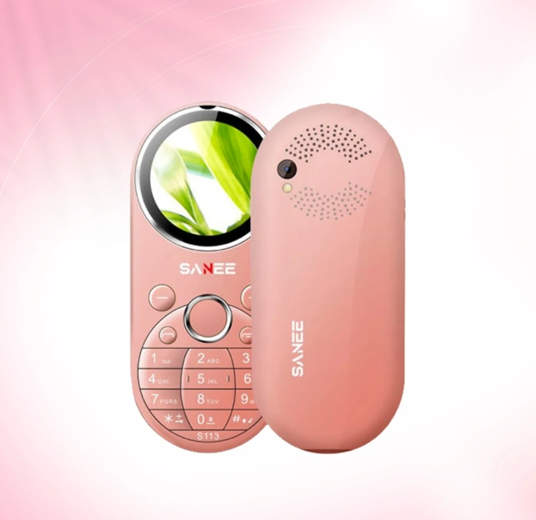Sanee S113 Dual Sim Stylish Button Phone (pink)