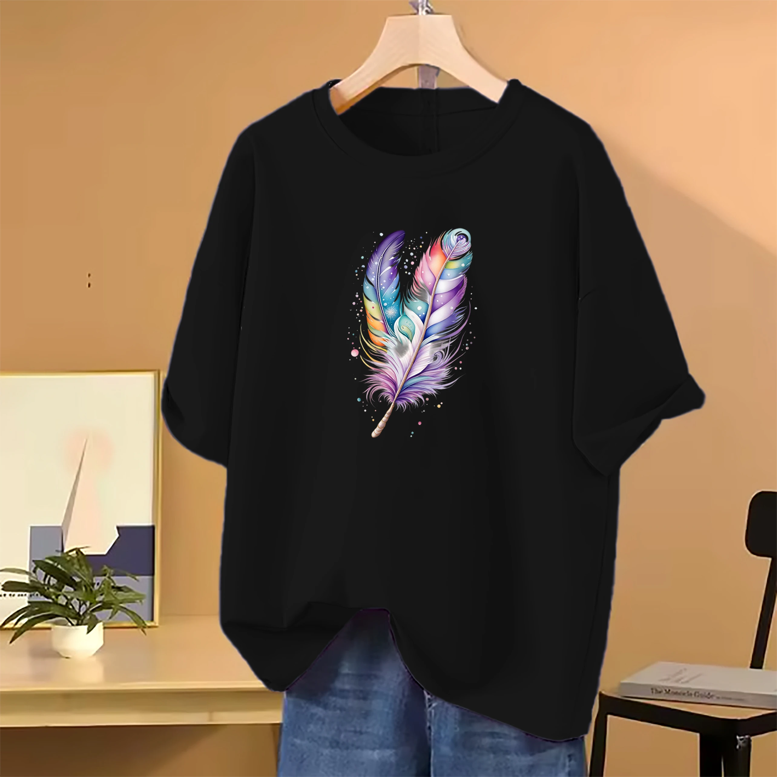Lovely Drop shoulder T-shirt for Women