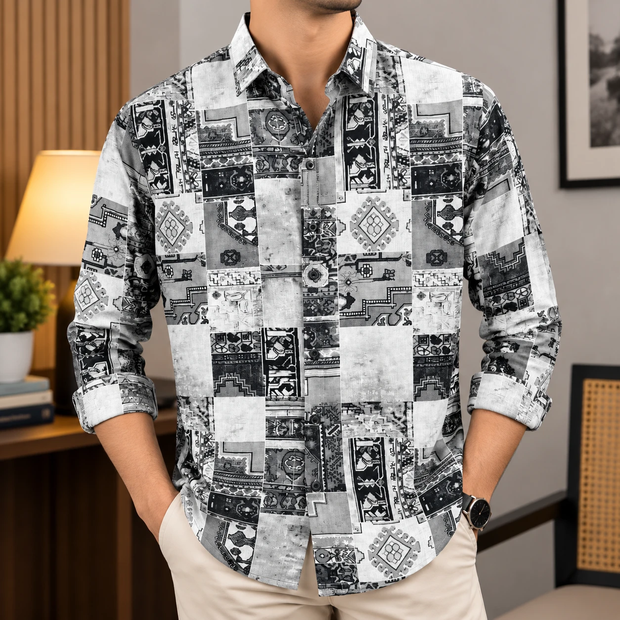 Digital Dubi Cotton Full sleeve Shirt
