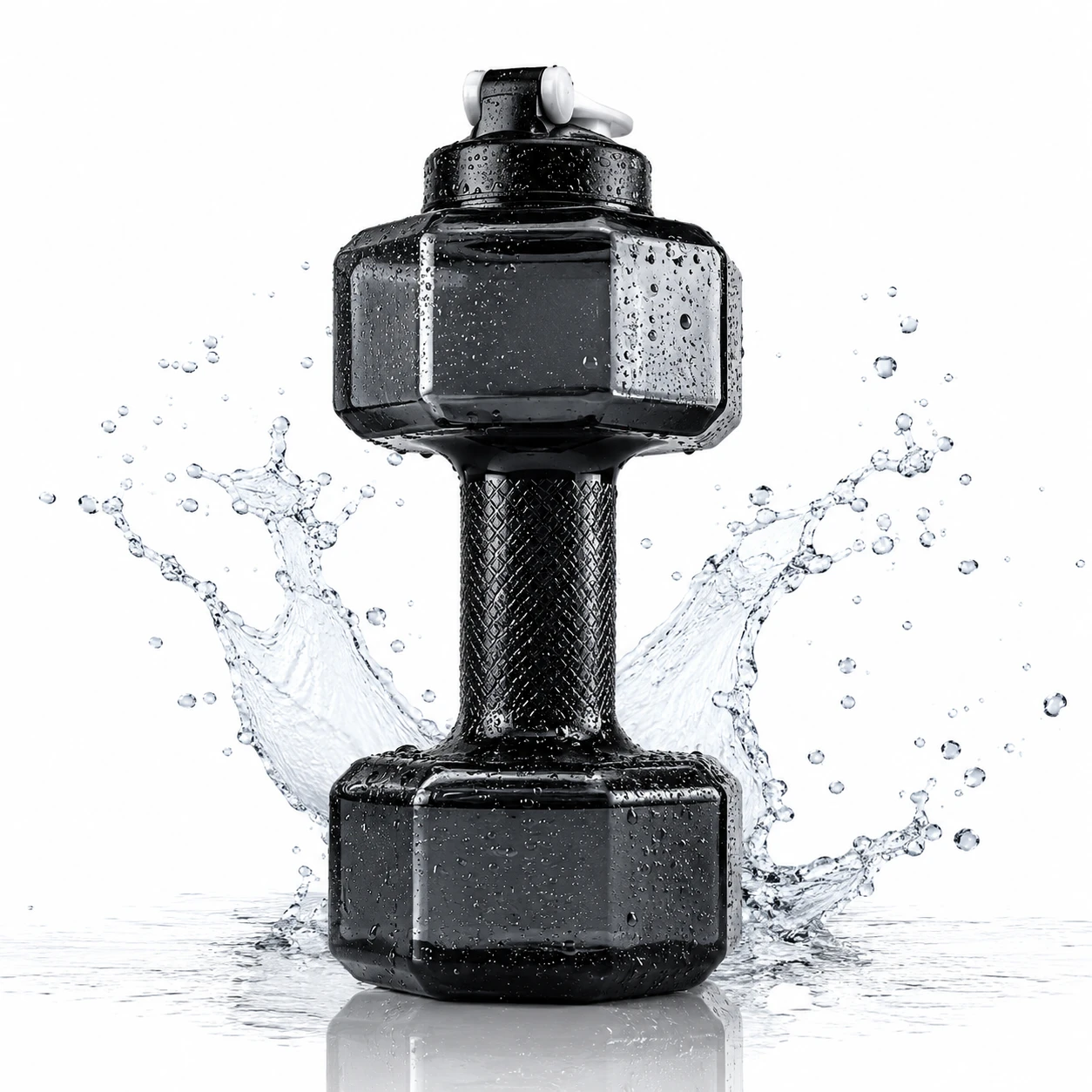2-in-1 Dumbbell Shape Water Bottle 2.8L – BPA-Free Large Capacity Sports Water Jug & Handheld Gym Workout Fitness Weight for Fitness, Yoga & Outdoor